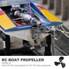 sourcing map RC Boat Propeller, 3 Blades Propellers 4mm Hole