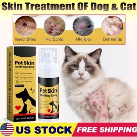 Unbranded 2025 New Pet Skin Treatment Spray for Dogs & Cats -Nature Soothing Solution 50ML
