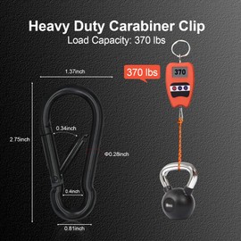 KINLINK 25 Pack Black Carabiner Clip, 2.75 inch Heavy Duty Spring Snap Hook, Small Caribeener Clips for Outdoor Camping, Swing Set, Hammock, Hiking Travel, Fishing, Quick Link Keychain