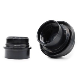 JB Products Air Admittance Valve, 20 DFU – 2″ x 1-1/2″ with Threaded Adapter, ABS Construction Plumbing Vent Valve for Drainage Systems (Black)