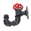 Industrial Pipe Coat Hook Rack Heavy Duty Rustic Hat Robe