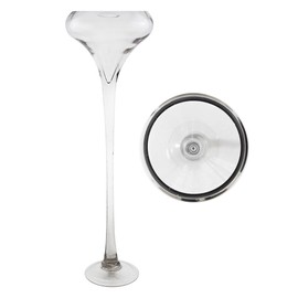 Mega Vases Wine Vase 8 Inch x 20 Inch, Decorative Clear Glass with Sturdy Base, Wedding Centerpieces, Flower Bouquets, Home Décor, Celebrations, Parties, Event Planning, Arts & Crafts