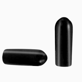 100 Pcs Screw Thread Protectors, Inner Dia 3.5mm PVC Rubber Round Tube Bolt Cap Plastic End Cap Cover Black Thread Protectors