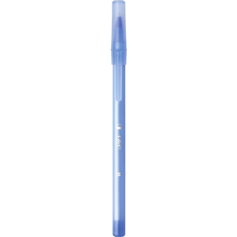 BIC PrevaGuard Round Stic Ballpoint Pen, Blue, 1.0 mm Medium