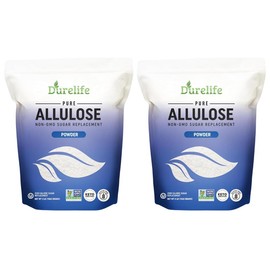 2 PACK Durelife Allulose sweetener, 100% Pure No Erythritol powdered Sugar Substitute, NON-GMO, Keto, OU kosher, Zero Calories sugar alternative - Size: 3LB