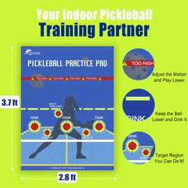 Pickleball Practice Pads - Dink Master Exercise Rebounder Aids (Blue, 1pc)