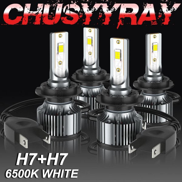 CHUSYYRAY For Benz C350 C280 2006-2007 - 4X H7 LED