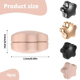 4 Pcs Hijab Magnetic Pins, Cute Star Shape Hijab Pins for Women, (Star Shape)