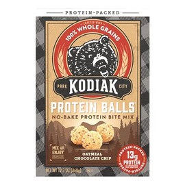 Kodiak Cakes Kodiak Cakes Oatmeal Protein Ball Mix, Chocolate Chip, High Protein, 100% Whole Grains, (Pack of 6)