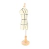 Miniature Dress Form with Stand Wood Base Sewing Mannequin Body