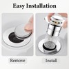 Pack of 2 Stainless Steel Floor Drain Strainer, Stainless Steel