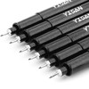 YISAN Fine Tip Pens Black 01,Extra Fine Point Writing Ink