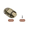 uxcell 4 Pcs Duck-Billed Hasp Lock, 55 x 35mm Decorative