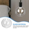 OSALADI Glass Lampshade Replacement 5.90 Inch Clear Globe Lamp Cover