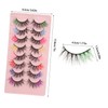 FOMIYES 8pairs False Eyelashes Natural Look Faux Lashes for Cosplay