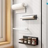 Sameyo Magnetic Kitchen Paper Holder Wide Wrap Holder with Stopper,