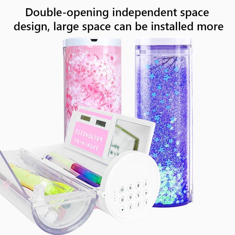 Quicksand Pencil Box Magnetic Clasp Exquisite Intelligent Password Quicksand Pencil