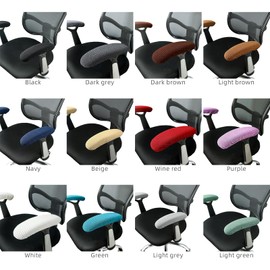 Msiud Office Chair Arm Covers, Armrest Slipcover Pads Elbows Forearms Slipcovers Stretch Dirt Resistant Armchair Chairs Washable Covering Elastic Seat Hand Protector Stretchable Band Relief Slip