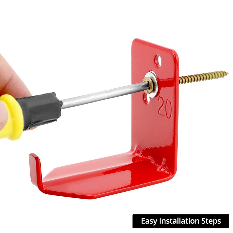 QWORK Fire Extinguisher Mount Bracket - 5 to 40 lbs