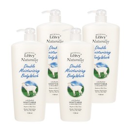 Raybee Goat Milk Body Wash Floral Cotton Scent, 1.15L, 4 Pieces / 레이비 산양유 바디워시 플로럴코튼향, 1.15L, 4개