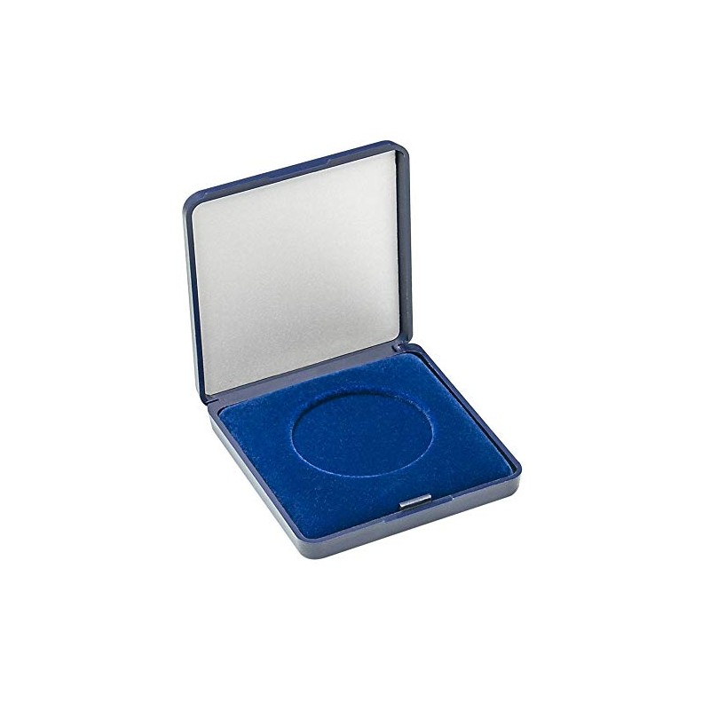 LINDNER Das Original Coin Case with Blue Velour Insert for