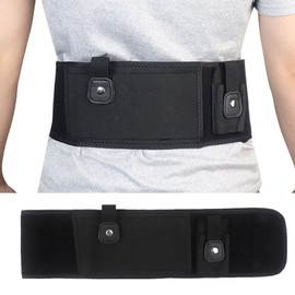 Belly Band Holster for Concealed Carry Invisible Carry  Right or Left Breathable Neoprene Waist Belt with 3 Pockets Abdomen Concealed Holster