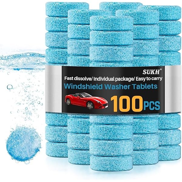 Sukh Car Windshield Washer Tablets - Washer Fluid Tablets Glass