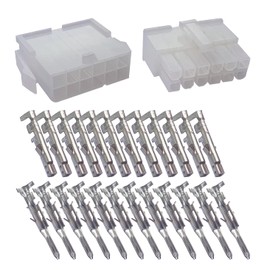 12-Pin Connector Kit, 12 Circuit Compatible Molex MLX Power Connectors, Pinwire Connectors, Industrial and Scientific Disconnect Terminals, Reliable and Durable (3 Sets)