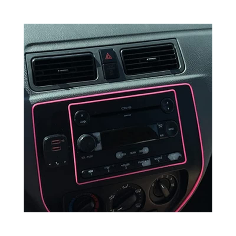 Pink Car Interior Decorative Molding Door Panel Gap Trim Strip