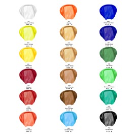 Artecho Acrylic Paint Set for Art, 18 Colors 36ml Basic Acrylic Paint Supplies for Wood, Fabric, Crafts, Canvas, Leather&Stone