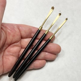 M00604-Set MOREZMORE 3pcs Set Mini Dragon Snake Fish Mermaid Scale Tools 3mm 4mm 5mm Polymer Clay Pottery Sculpting