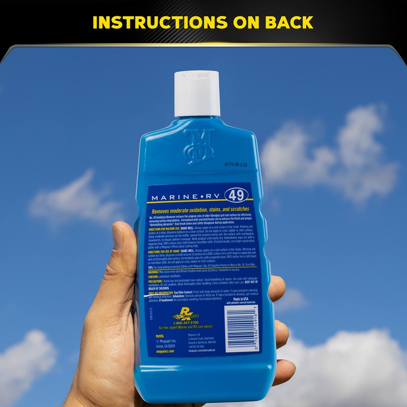 Meguiar's Marine/RV Heavy Duty Oxidation Remover, Oxidation, Water Spot, Stain,