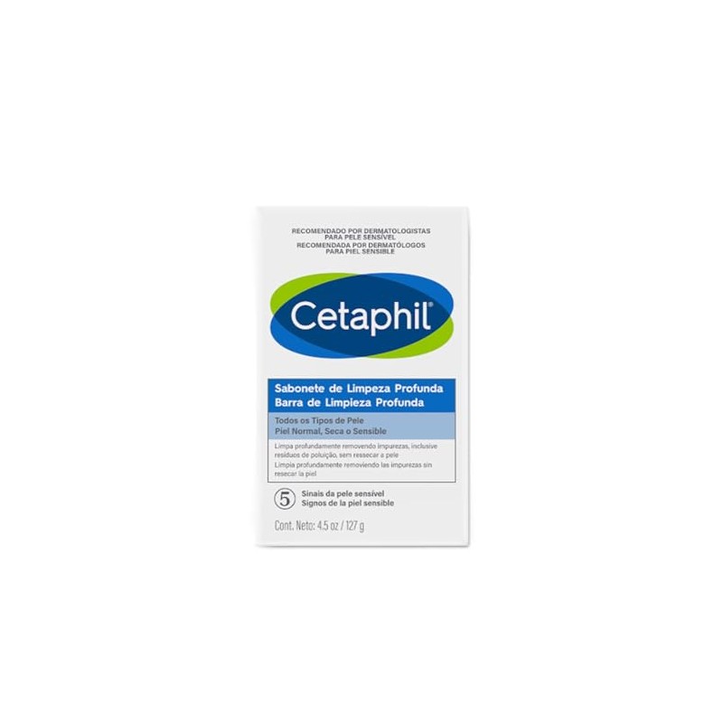Cetaphil Jabón en Barra Limpieza Profunda, 127g