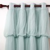 INLINAS Blackout Curtains with Wedding Backdrop Style Sheer Overlay Thermal
