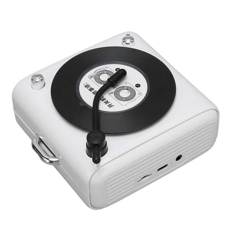 Bluetooth 5.0 Speaker Vinly Record Player Style Old Fashioned Classic