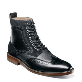 Stacy Adams Men's Finnegan Wingtip Boot Fashion, Black Multi, 8.5