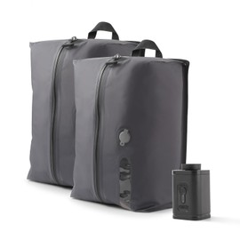 TREXPURE Travel Compression Bag, Travel Pouch, Compression Bag, Suction Machine, Electric, Transparent Window, Compression, Travel, Convenient Goods, Business Trips, Clothes Storage, Nylon, Large