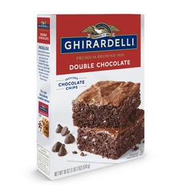 Ghirardelli Double Chocolate Brownie Mix, 18-Ounce Boxes (Pack of 6)