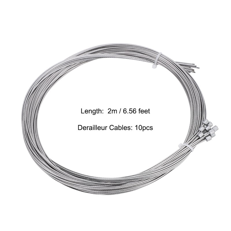 10pcs 2m Bike Derailleur Cable Road Shift Cables Inner Replacement