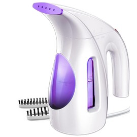 HiLIFE Steamer for Clothes, Portable Handheld Design, 240ml Big Capacity, 700W, Strong Penetrating Steam, Removes Wrinkle, for Home, Office(ONLY FOR 120V) Purple
