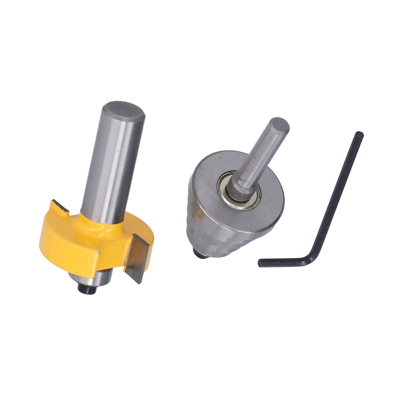 1/2in Router Bit 6 Bearing Slot Cutter for Multiple Depth