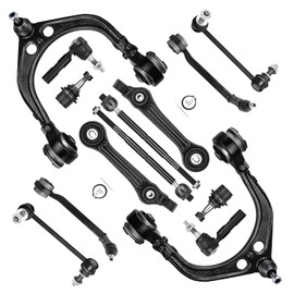 2WD Front Suspension Kit Upper & Lower Control Arms for Dodge Challenger 2008-2010, Charger 2006-2010, Magnum 2005-2008, for Chrysler 300 2005-2010 with Ball Joints Tie Rod Ends K620177 K620178 14Pcs