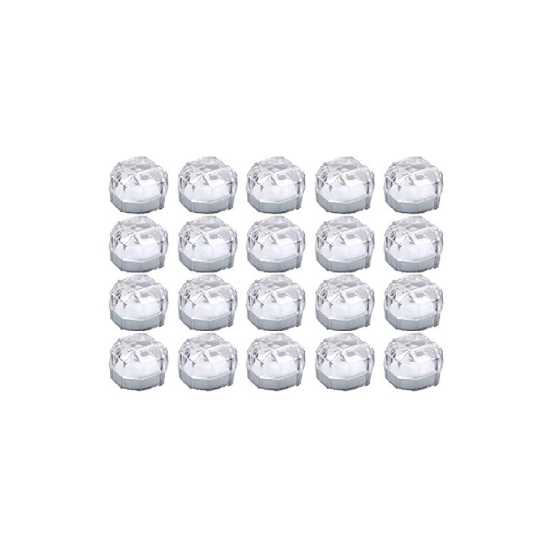 Happiness Store Ring Case, Transparent Jewelry Box, Case, 20 Piece