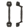 2 Packs 5.51" Dark Brown Barn Door Handles, Cast Iron