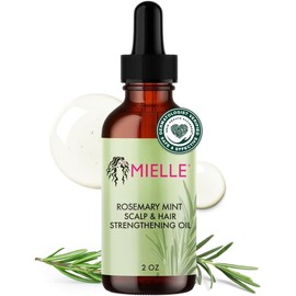 Mielle Organics Aceite para fortalecer el cuero cabelludo y el cabello con biotina y aceites esenciales, tratamiento nutritivo para puntas abiertas, cuero cabelludo seco y crecimiento del cabello, seguro para todo tipo de cabello, 2 onzas líquidas