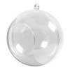 Creativ e 52139 Baubles with Opening, Transparent, 8 cm Diameter,