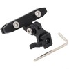 Bike Saddle Light Mount, Aluminum alloy + ABS Tail light