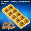 10Pcs/set CNC Carbide Tips Inserts Blade Cutter Lathe Turning Tool