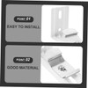 ABOOFAN 2pcs Vertical Blinds Mounting Brackets Shaped Curtain Fixing Clips