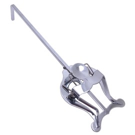 TUOREN Trumpet Horn Marching Lyre Clamp-On Holder Metal Plating Music Sheet Clip (Silver)